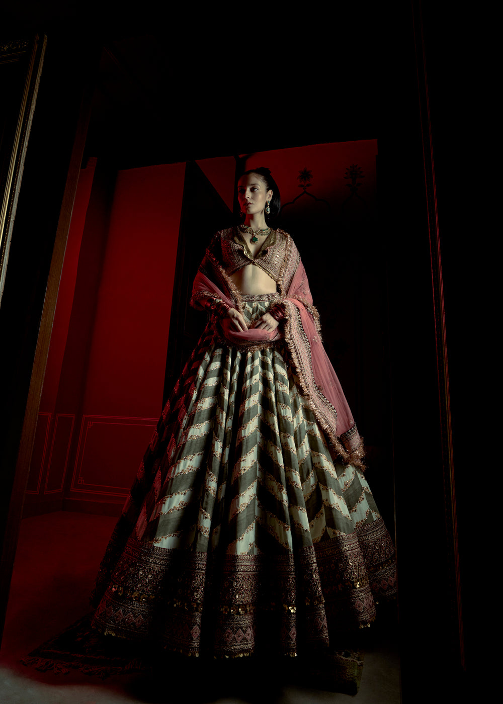 Kaalindi Embroidered Lehenga Set