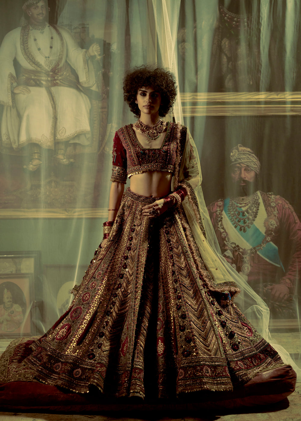 RAWHIDE RAW SILK LEHENGA SET