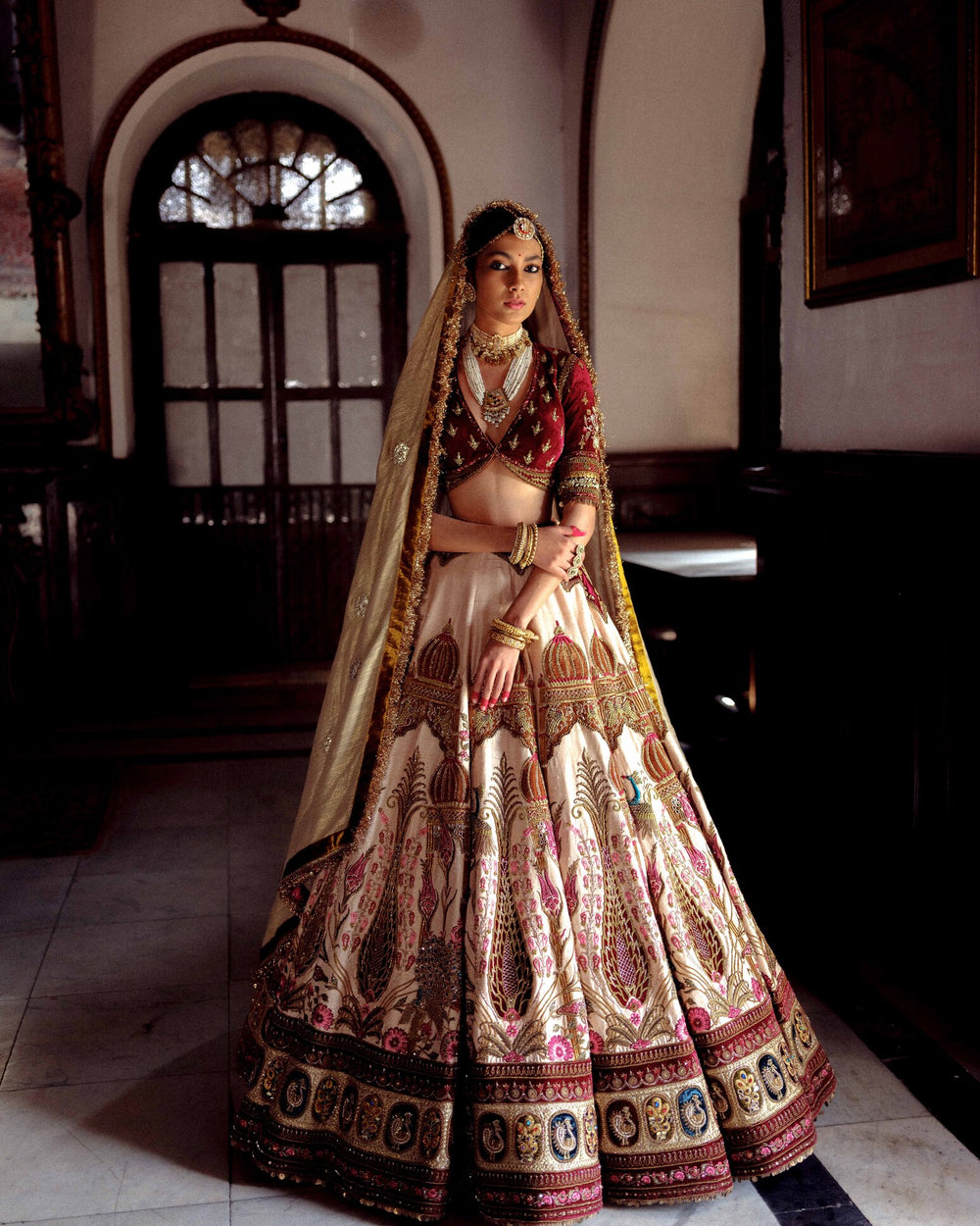 Zareen Mughal Lehenga Set.