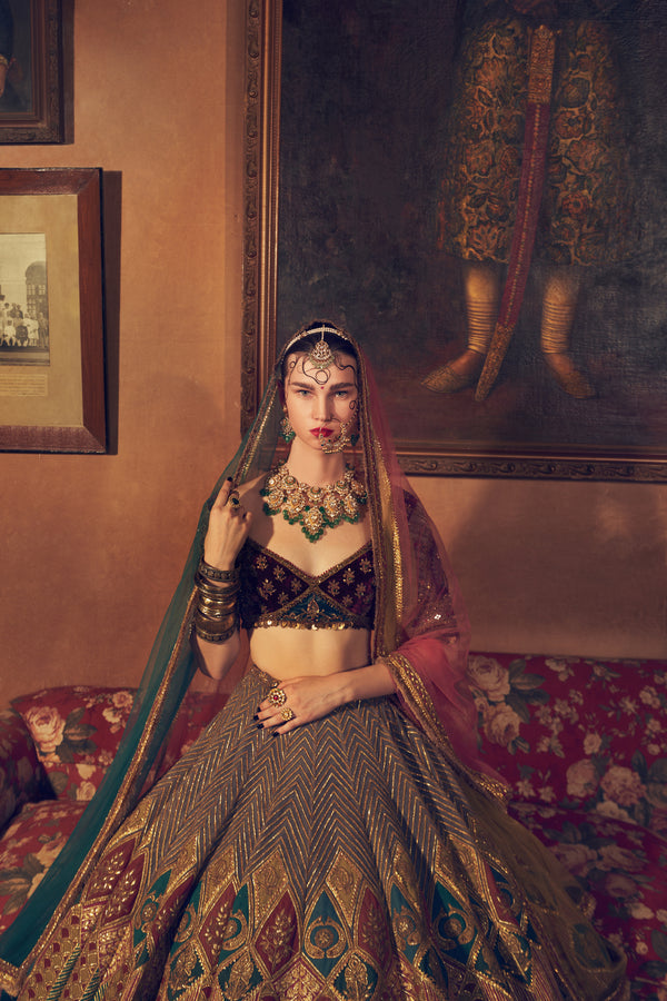 Baghvansh Zardozi Lehenga Set